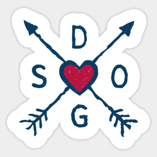 I Heart Dogs Sticker